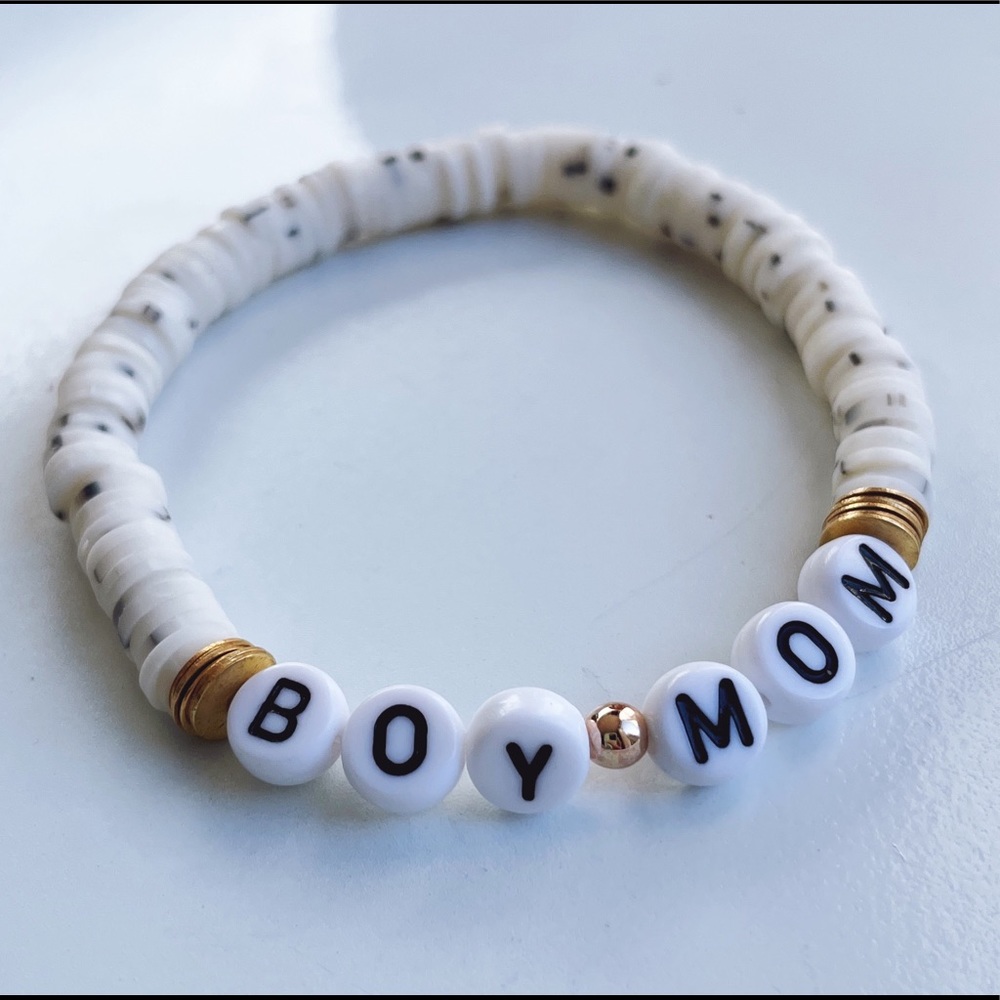 Boy Mom Beaded Bracelet